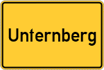 Place name sign Unternberg