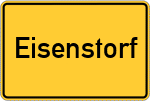 Place name sign Eisenstorf