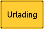 Place name sign Urlading