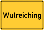 Place name sign Wulreiching