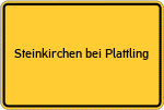 Place name sign Steinkirchen bei Plattling