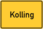 Place name sign Kolling