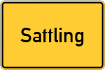 Place name sign Sattling