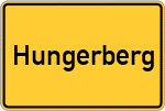 Place name sign Hungerberg