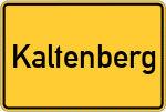 Place name sign Kaltenberg