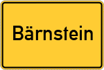 Place name sign Bärnstein