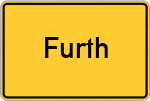 Place name sign Furth