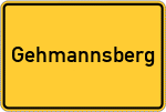Place name sign Gehmannsberg