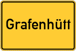 Place name sign Grafenhütt