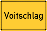 Place name sign Voitschlag