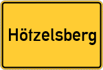 Place name sign Hötzelsberg