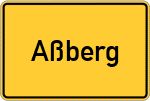 Place name sign Aßberg