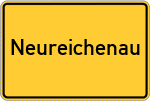 Place name sign Neureichenau