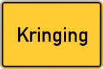 Place name sign Kringing