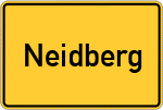 Place name sign Neidberg