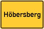 Place name sign Höbersberg