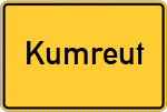 Place name sign Kumreut