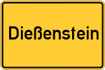 Place name sign Dießenstein