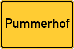 Place name sign Pummerhof, Niederbayern