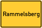 Place name sign Rammelsberg, Niederbayern