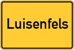 Place name sign Luisenfels