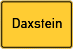 Place name sign Daxstein