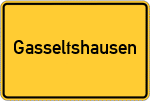 Place name sign Gasseltshausen
