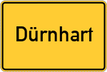 Place name sign Dürnhart