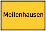 Place name sign Meilenhausen