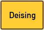 Place name sign Deising