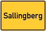 Place name sign Sallingberg