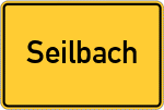 Place name sign Seilbach
