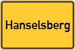 Place name sign Hanselsberg