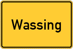 Place name sign Wassing