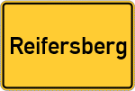 Place name sign Reifersberg