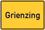 Place name sign Grienzing
