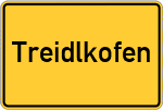 Place name sign Treidlkofen