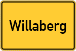 Place name sign Willaberg