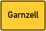 Place name sign Garnzell