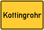 Place name sign Kottingrohr