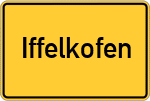 Place name sign Iffelkofen