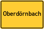Place name sign Oberdörnbach