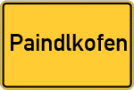 Place name sign Paindlkofen
