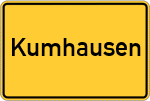 Place name sign Kumhausen