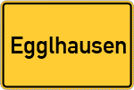 Place name sign Egglhausen