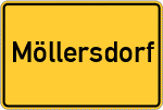 Place name sign Möllersdorf