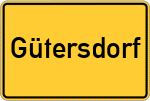 Place name sign Gütersdorf
