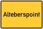 Place name sign Alteberspoint
