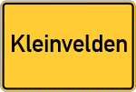 Place name sign Kleinvelden, Vils