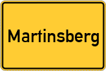 Place name sign Martinsberg